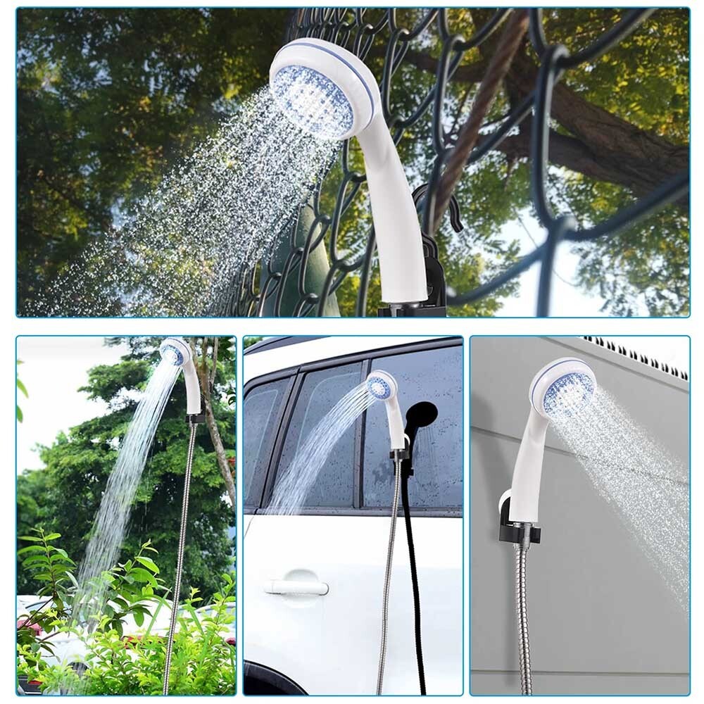 Camping Shower USB Portable Rechargeable Electric Shower Pump for Outdoor Hiking