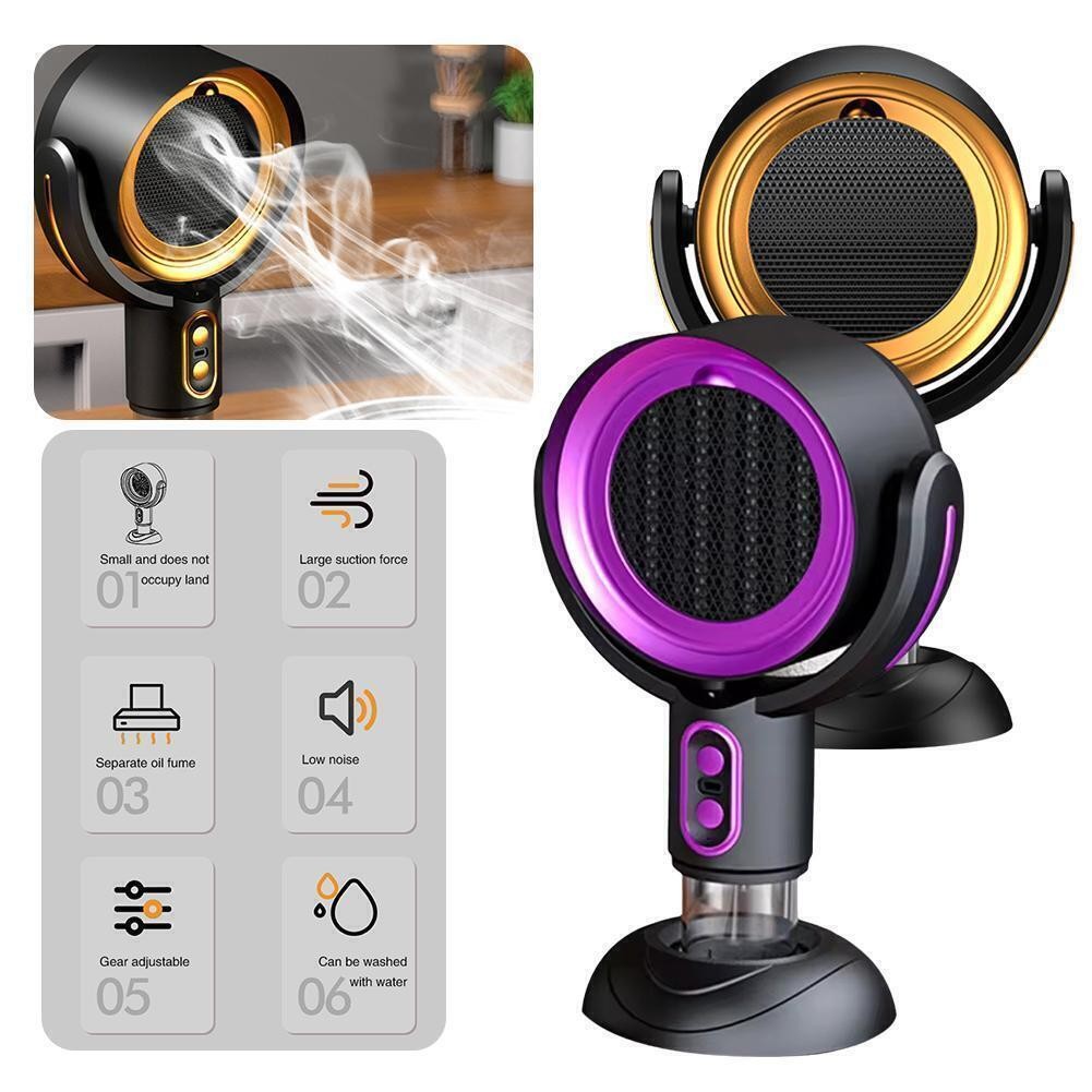 Smoke Away Purifier Extractor Fan Purifier Portable Smoke Purifier Desk Fan UK