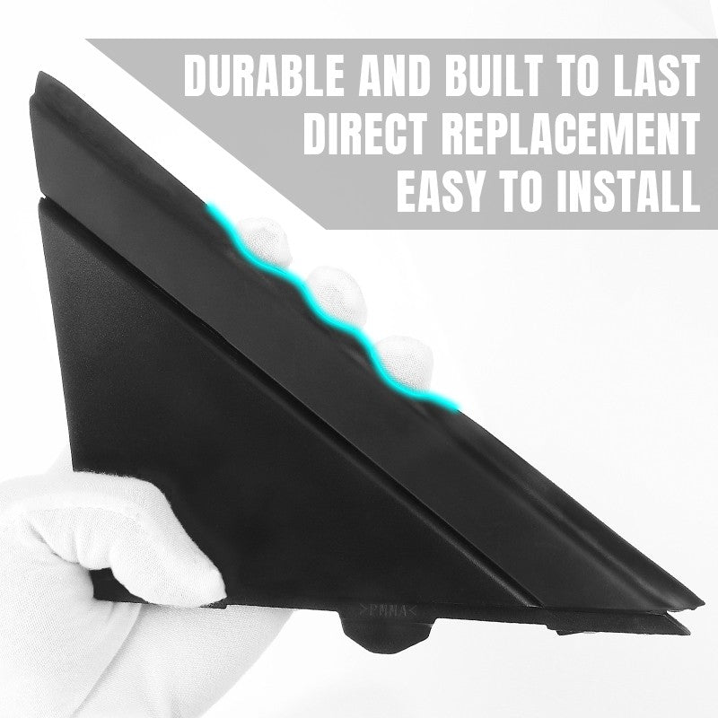 Left+Right Door Side Mirror Quarter Triangle Cover Trim For Fiat 500 2008-2019