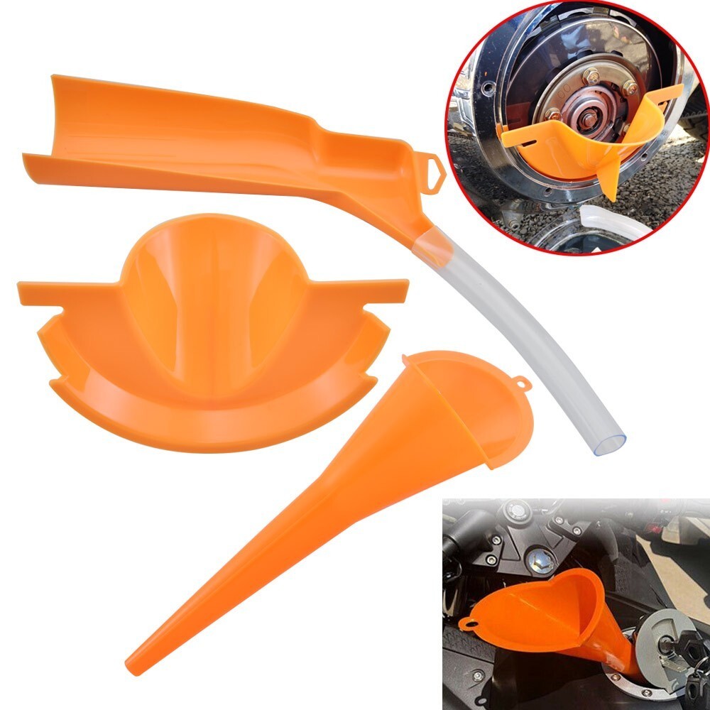 Oil Change 3pc Funnel Set For Harley Davidson Motorcycles up to 2017 (3 pc kit)