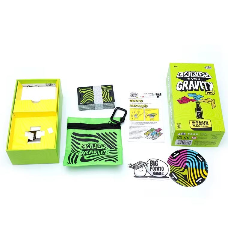 Cards vs. Gravity Pro The Gravity Defying Card-Balancing Game 2-8 Players Family