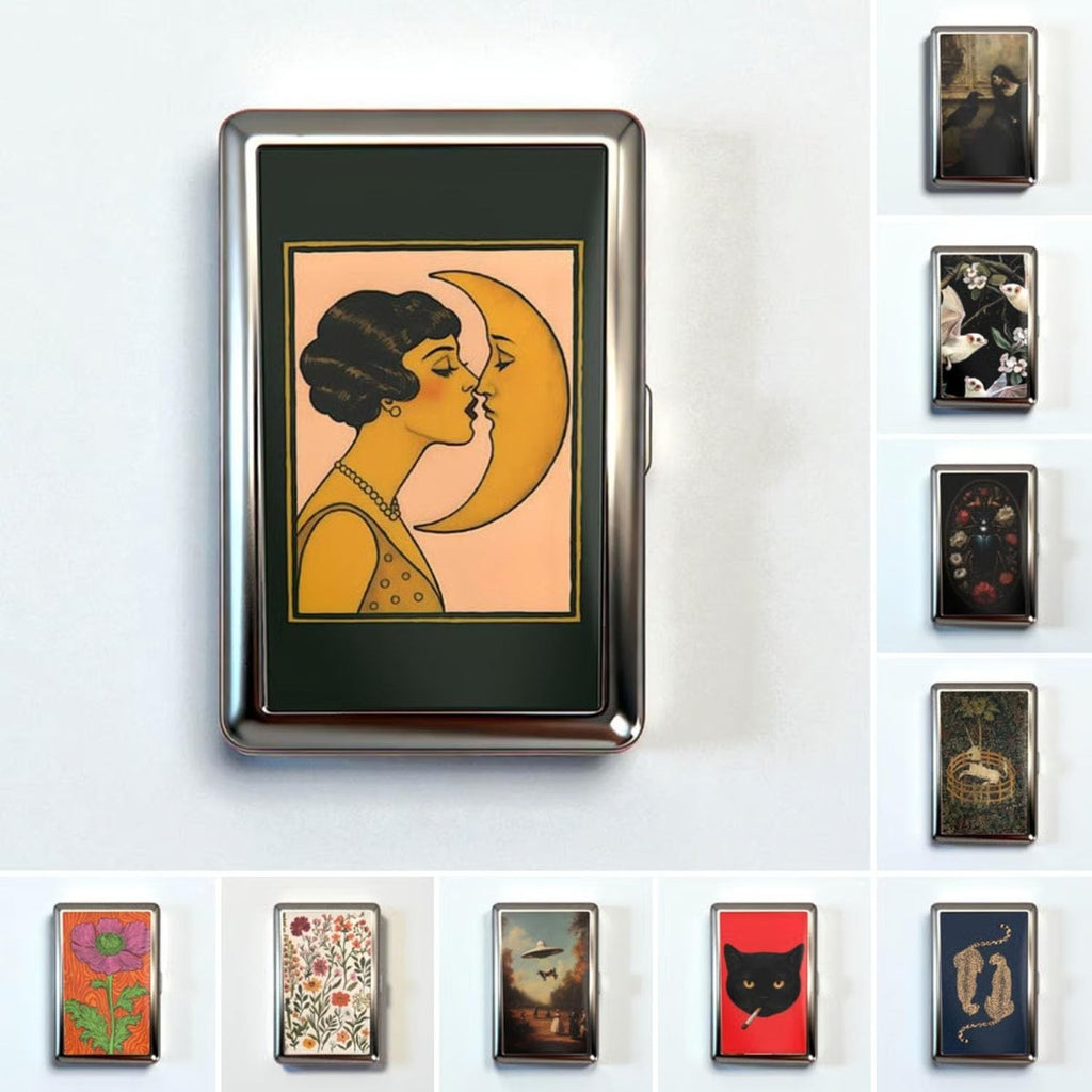 Vintage-Style Versatile Card & Cash Case, 2026 Vintage Versatile Metal Cigarette