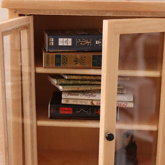 20PC Scale Mini Books Set Dolls House Miniatures Lot Bookshelf Accessories