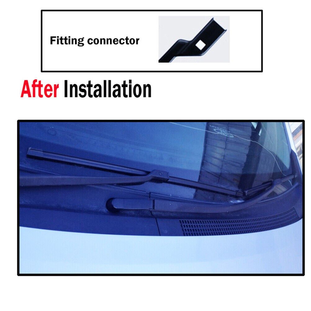 3PCS For Fiat 500 Ford KA Front & Rear Windscreen Wiper Blades 24"/14"/11" Set