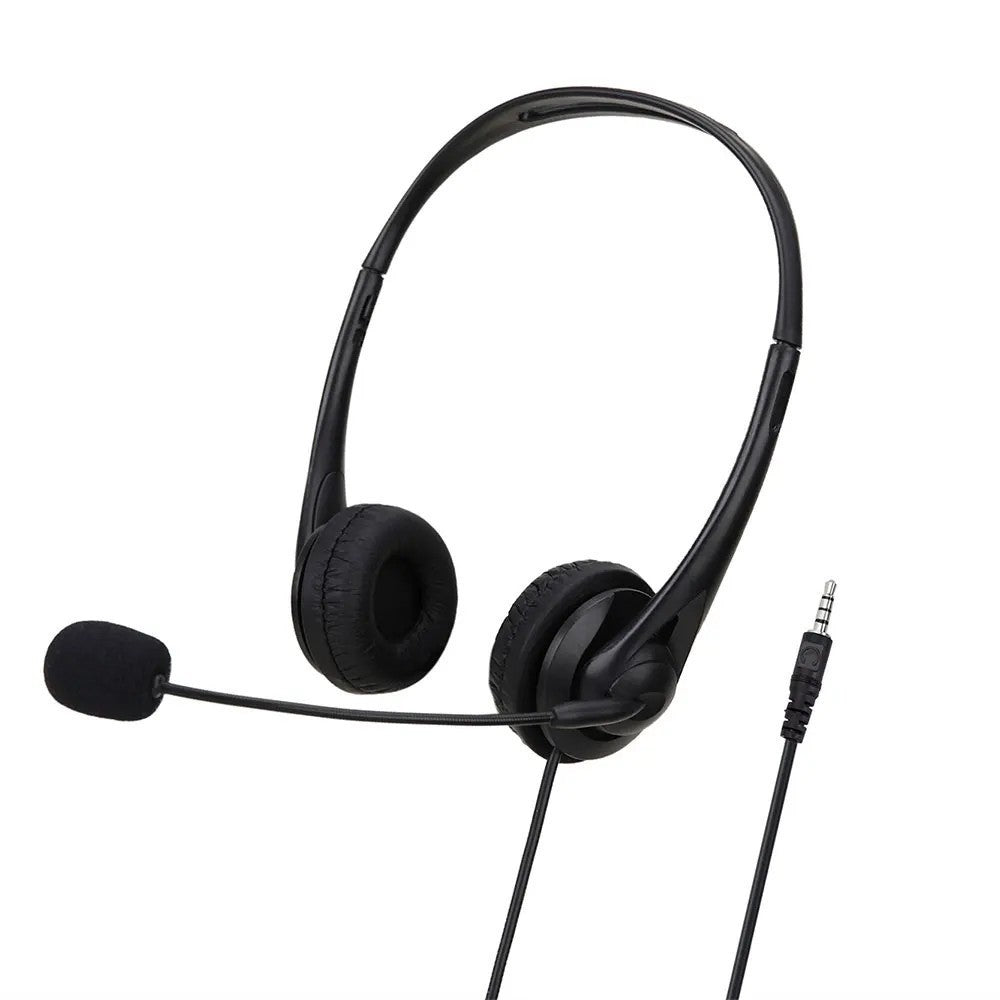 USB/3.5mm Wired PC Headset with Noise Cancelling Microphone