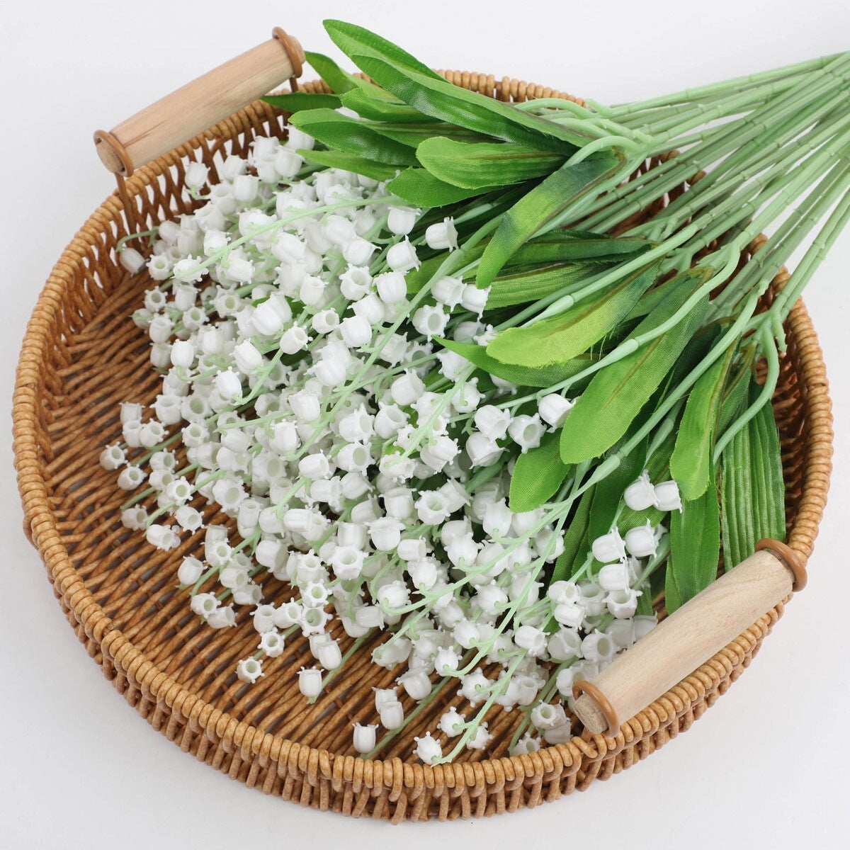 Artificial Lily of The Valley 10Pcs Wedding Bouquet DIY Floral Arrangements