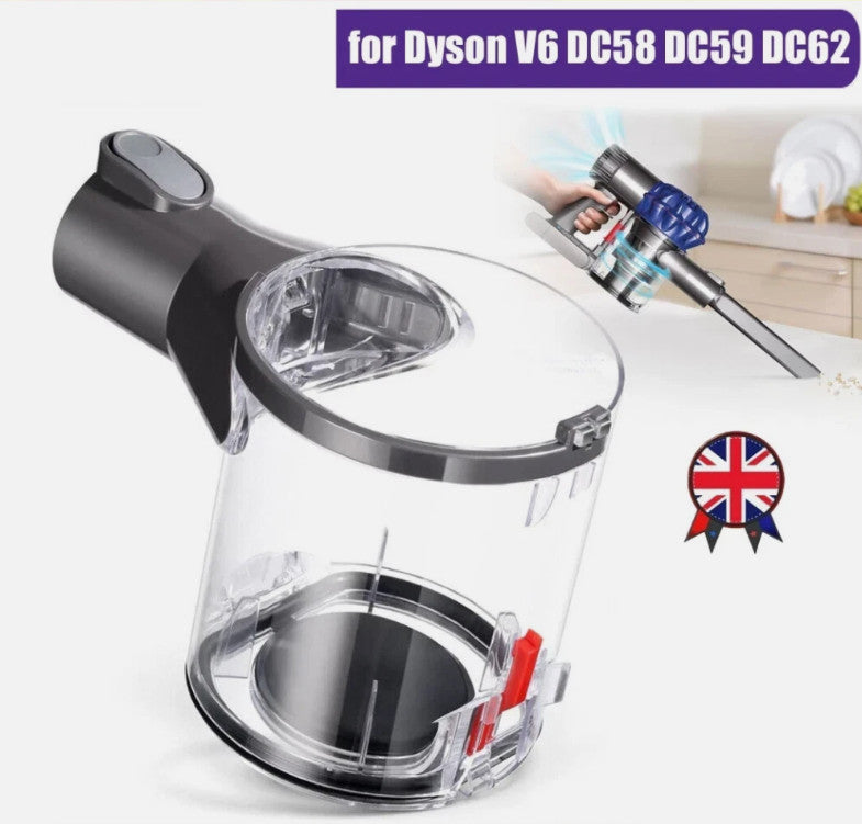 Dust Bin Container Replacement for Dyson V6 DC58 DC59 DC62 DC74 Vacuum