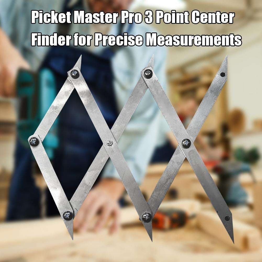 Picket Master Pro 3/7 point center finder for precise measurements HOT 2025