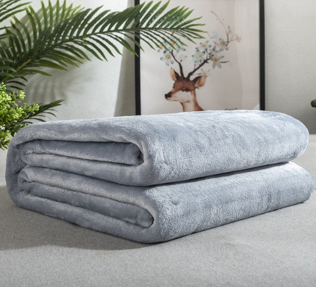 Soft Flannel Throw Blanket All Season Sofa Bed Warm Cover