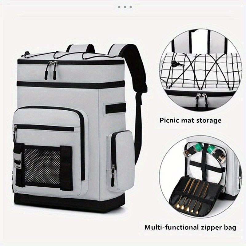 Leakproof Insulated Cooler Backpack Large Capacity for Travel Camping Picnic