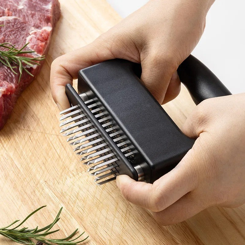 48-Blade Stainless Steel Meat Tenderizer for Beef Steak Chicken Kitchen Tool