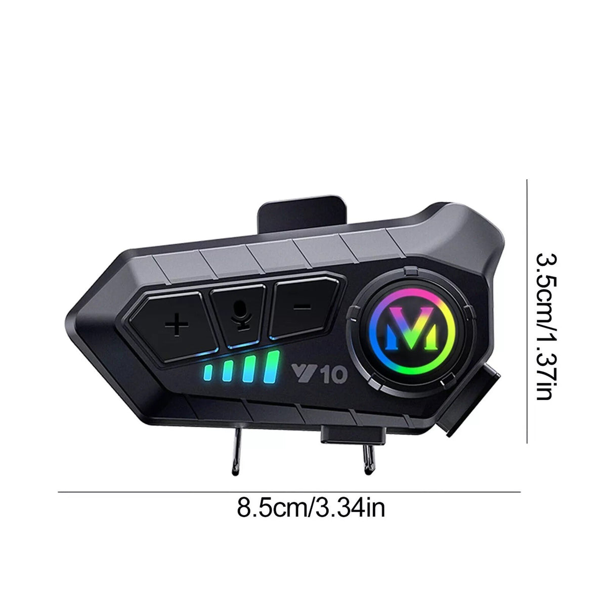 2Pcs Wireless Bluetooth HiFi Motorbike Call Headphone Motorcycle Helmet Headset