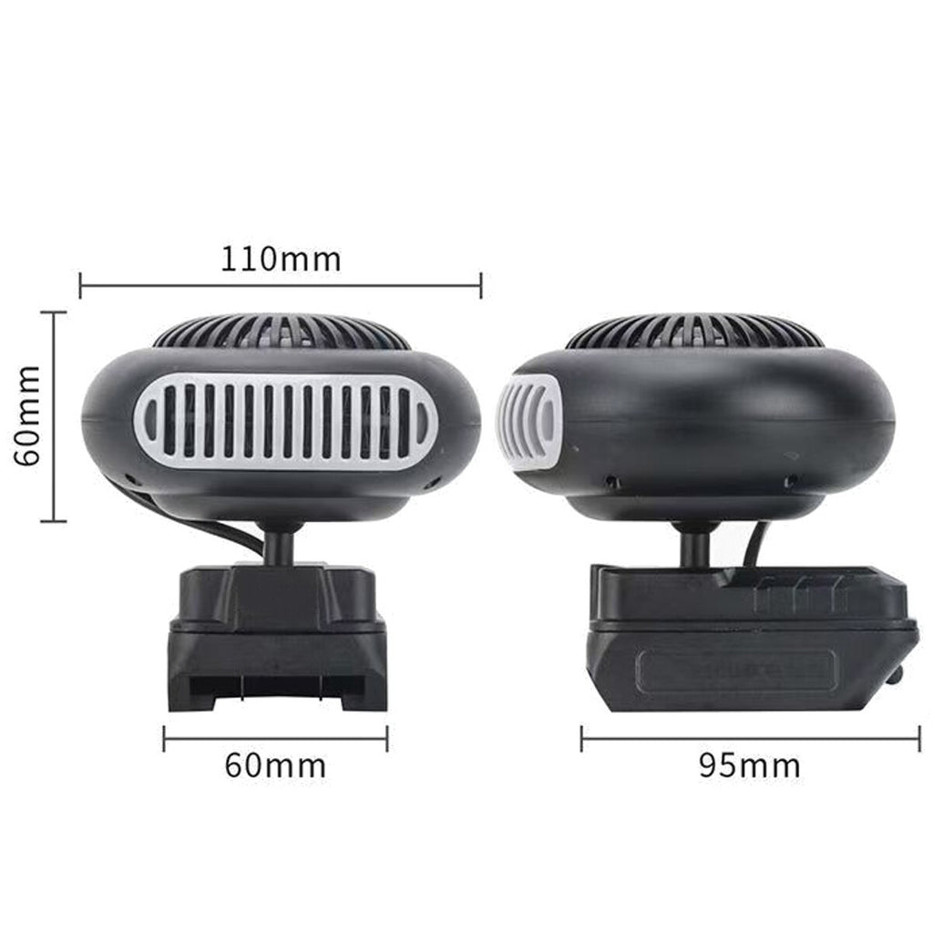 Space Heater Powered Electric Heater Fan For Makita 18V Battery with USB