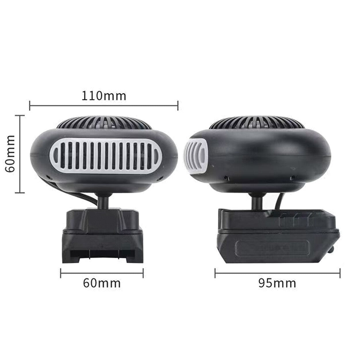 Space Heater Powered Electric Heater Fan For Makita 18V Battery with USB