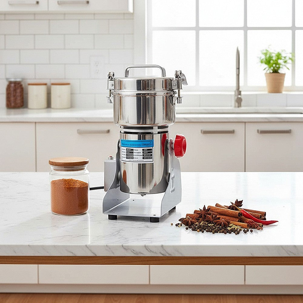 2500g Electric Grain Grinder High Speed Commercialfor Crusher Spice/Herb/Coffee
