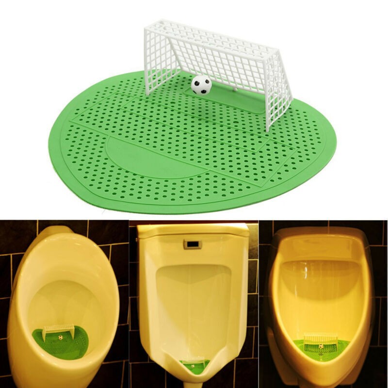 Home Garden Football Goal Design Urinal Screen Mats 5 Pack Soccer Style Mat