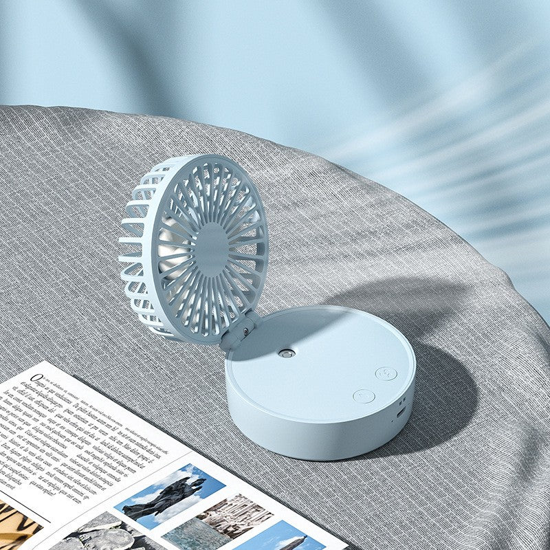 Portable Rechargeable Handheld Fan - Small Quiet Personal Cooler Powerful Wind