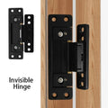Hidden Door Hinges Adjustable Heavy Duty Easy to Install Thin Hardware