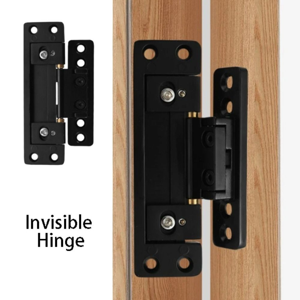 Hidden Door Hinges Adjustable Heavy Duty Easy to Install Thin Hardware