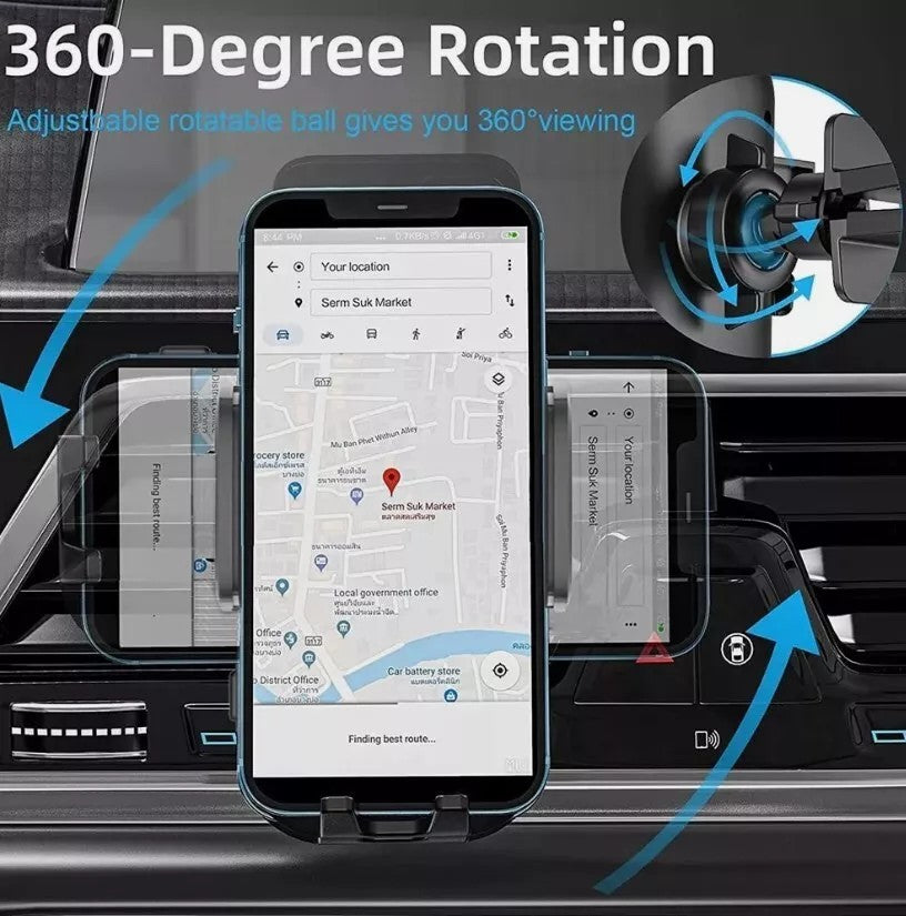 Car Phone Holder Universal Mount Mobile iPhone Windscreen Dashboard or Air Vent