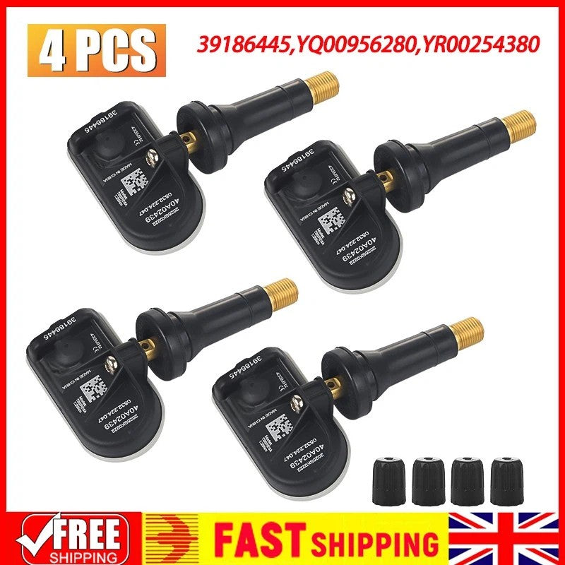4X Pre-Programmed Tyre Pressure Sensor 39186445 For Vauxhall Astra K Insignia B