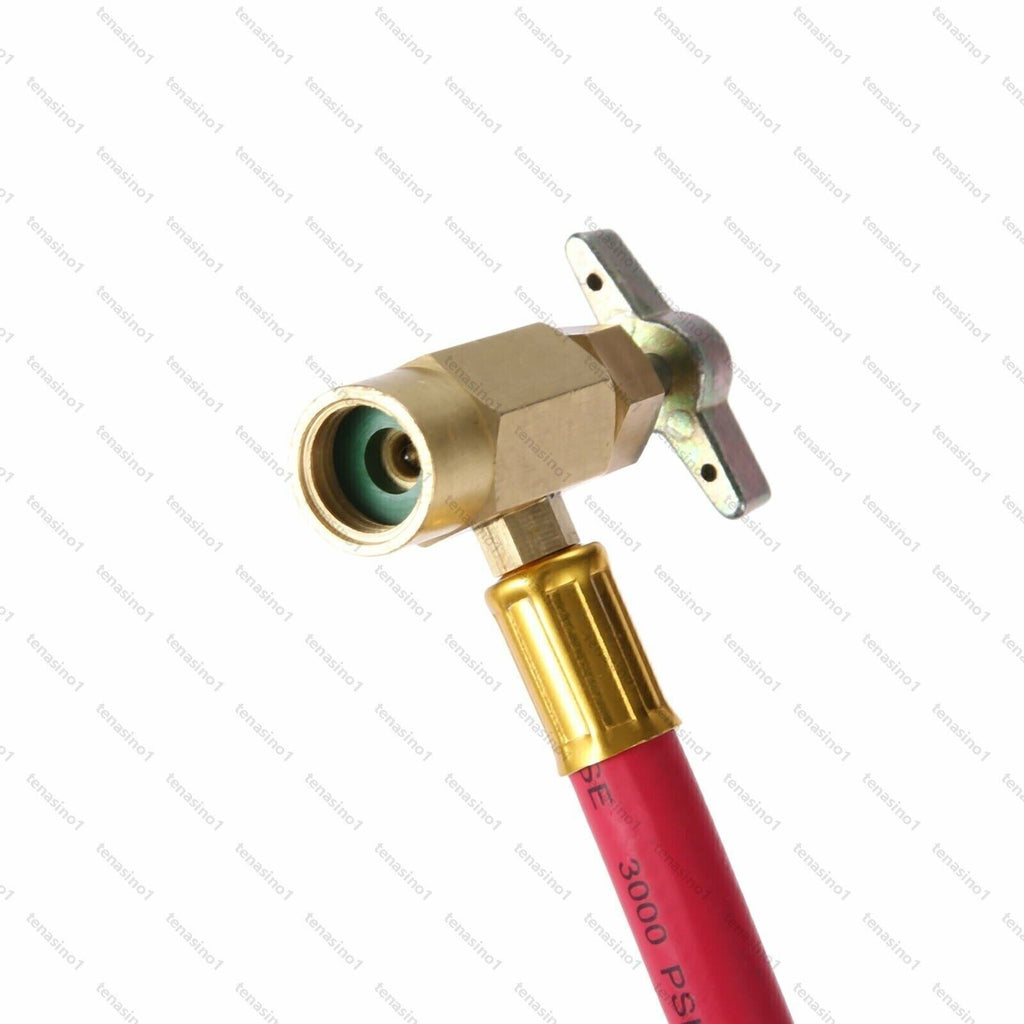R1234YF Left Air Conditioning Refrigerant Charging Hose Recharge Car Gauges UK