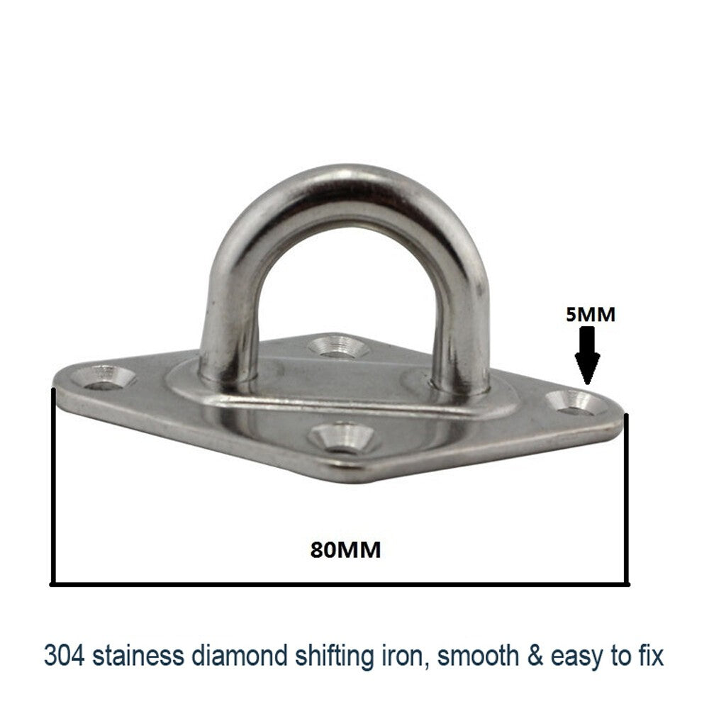 500lb Capacity Hammock Swing Chair Hanging Hooks Kit Stainless Steel Mount Hooks
