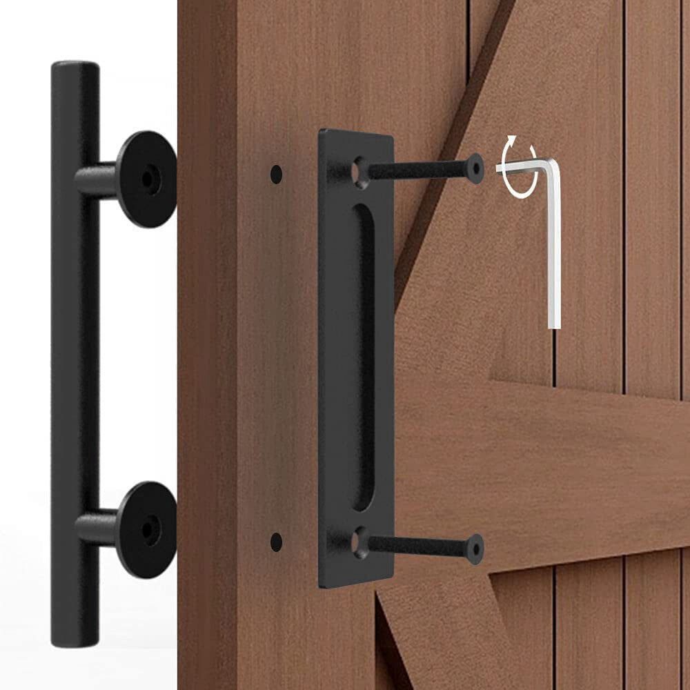 12" Sliding Barn Door Handle Sliding Door Handle Pull and Flush Gate Hardware