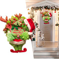Grinch Christmas Funny The Burlap Wreath Door Creative Christmas Decorations