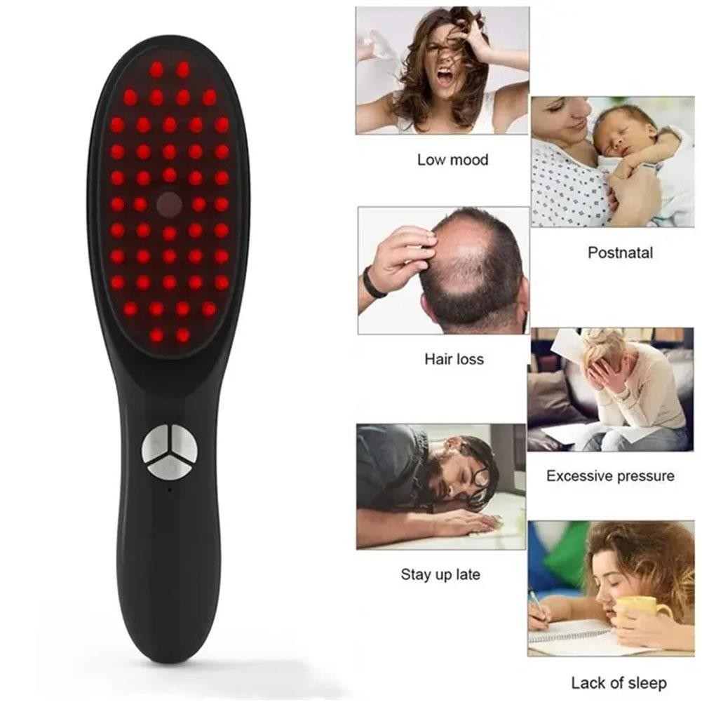 Therabrush The for Hair Innovative Restoring Brush Thera Red-Light-Restoratione