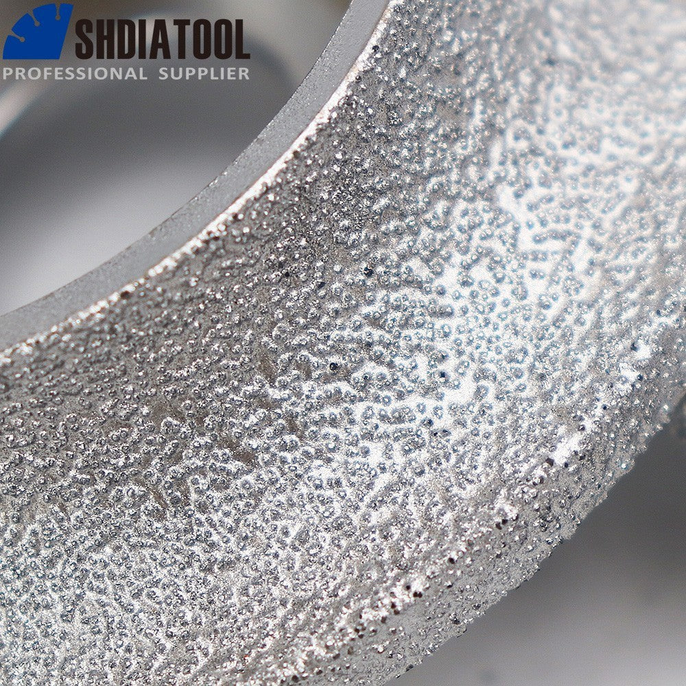1pc Vacuum Brazed Diamond Grinding Wheel for Demi-bullnose Edge Profile 75mm