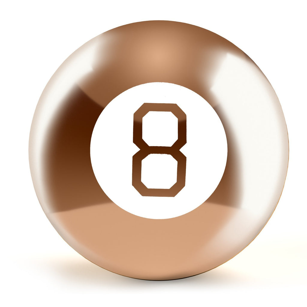 Wicked Gizmos Magic 8 Ball Rose Gold Retro Novelty Gift with 15 Predictions