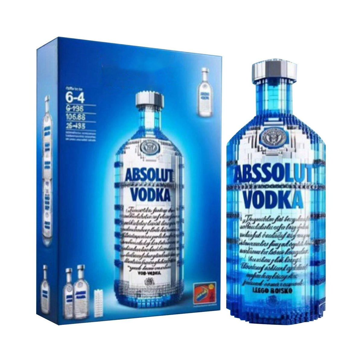 Interesting Whiskey Bottle New Building Blocks Finished Decoration Gift 2025