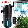 5 in 1 Aquarium Fish Tank Filter Clarifier Pump Internal Purifier UV Steriliser