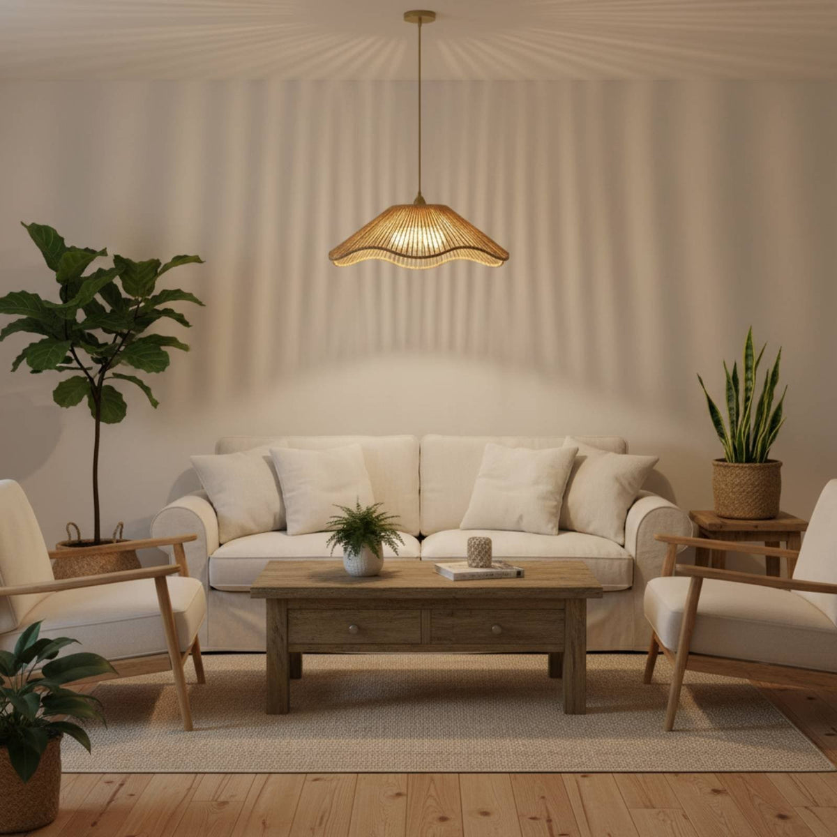 Straw Hat Lamp Shade Retro Home Lighting Handwoven for Guesthouse, Bar