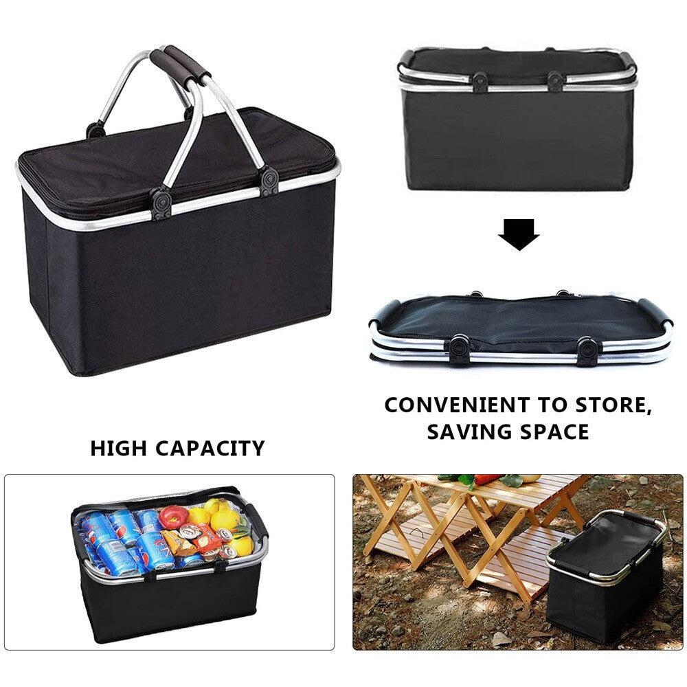 30L Extra Large Cooling Cooler Cool Bag Box Picnic Camping Food Ice Drink Lunch