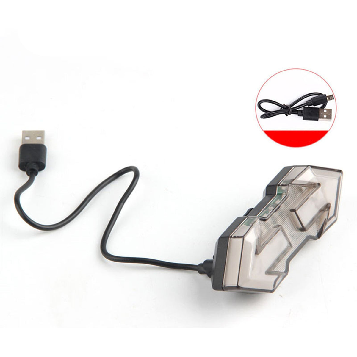 LED Bicycle USB Indicator 120 Lumens Bike Tail Turn Signal Light With Remote