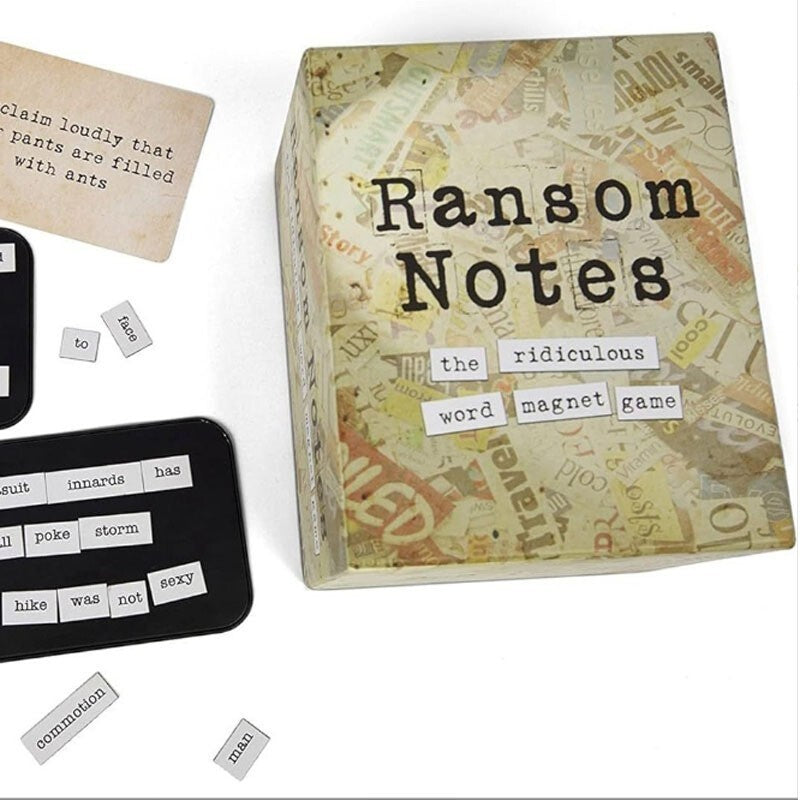 Ransom Notes - The Ridiculous Word Magnet Party Game, 3+ Players Gift~~~~