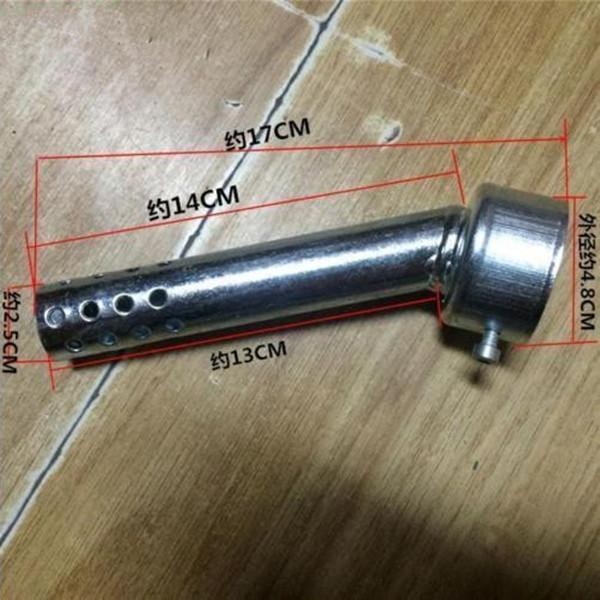 Universal Metal Exhaust Baffle - 48mm Angled db killer -