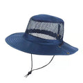 Men's Sun Cap Mesh Breathable Sun Hat Large Brim Outdoor Visors Fisherman Hats