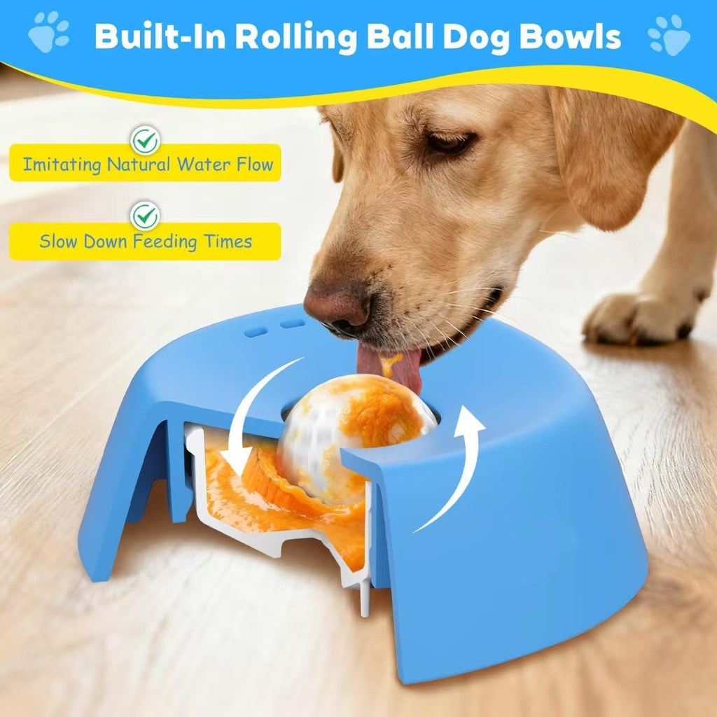 Pet Slow Feeding Lick Bowl Dog Entertainment Liquid Food Licking Play Ball Toy