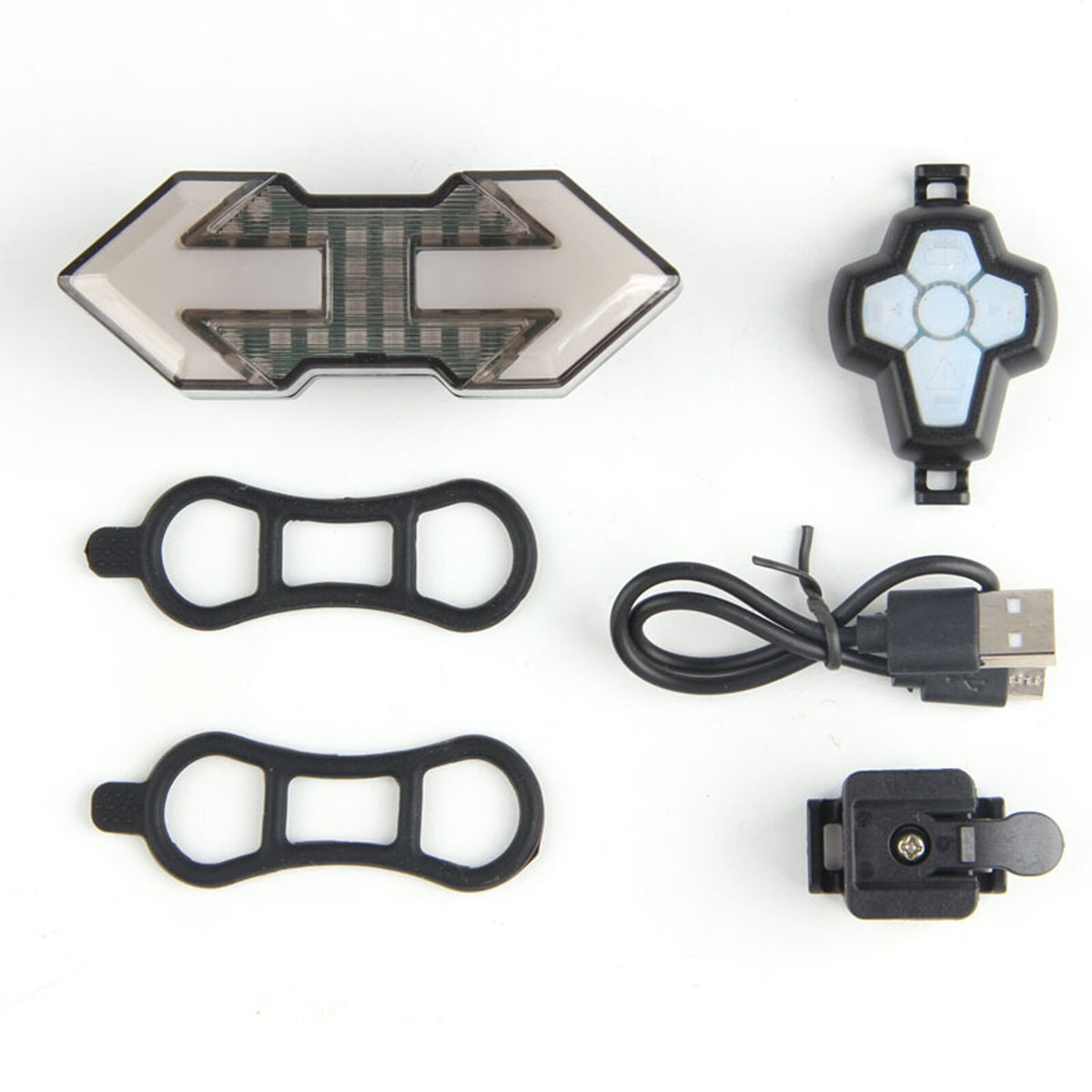 LED Bicycle USB Indicator 120 Lumens Bike Tail Turn Signal Light With Remote