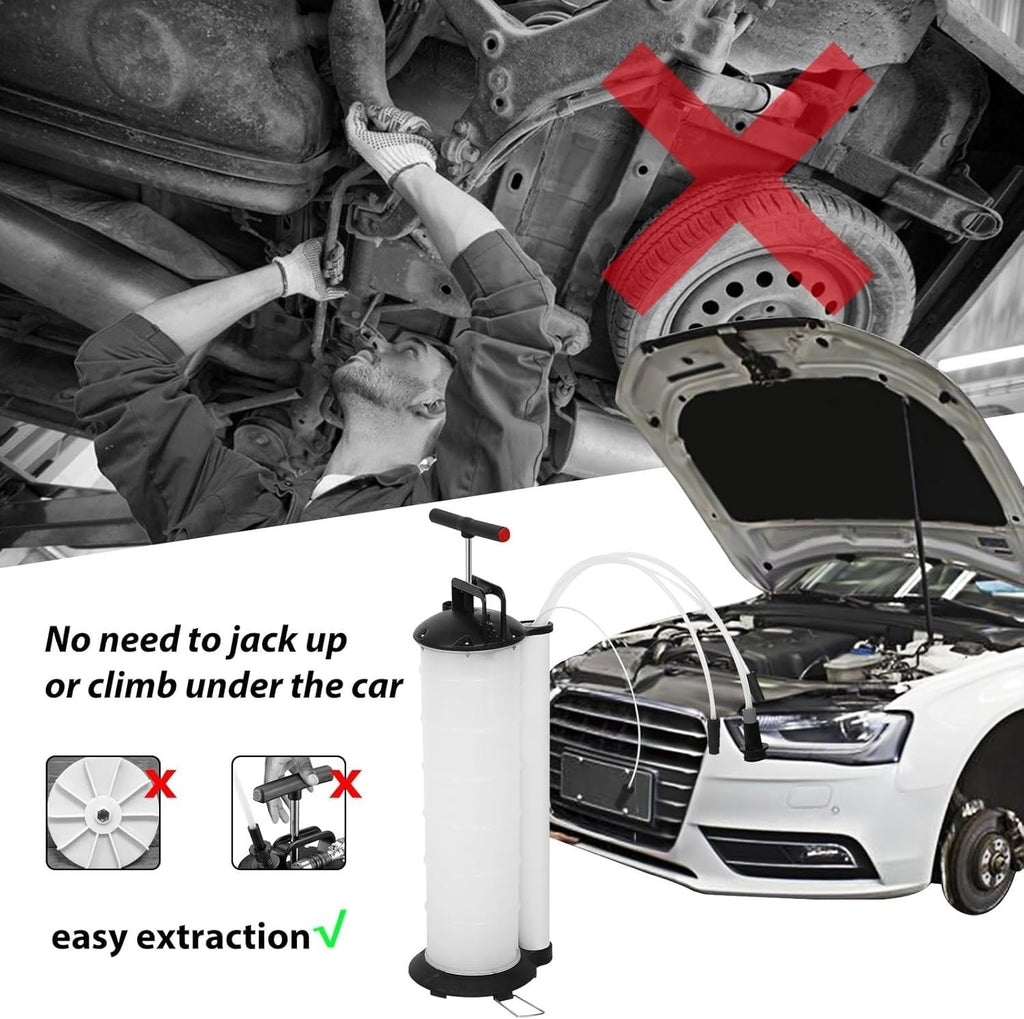 7L Manual Vacuum Oil Pump Fluid Extractor Suction Pump for Oil Fuel Brake Fluid
