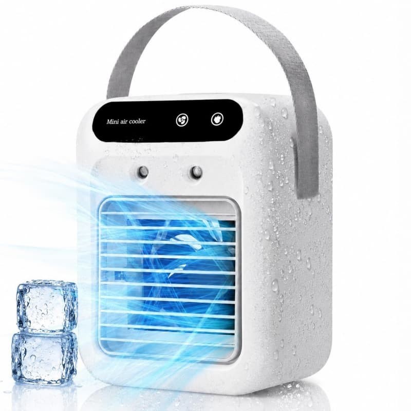 Mini Air Conditioner 3-in-1 - Portable Evaporative Cooler Fan & Humidifier White