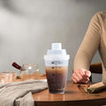Protein Shaker Bottle Clear Small Mixing Cup Portable Blender Bottles Drink
