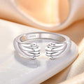 Cat Paw Ring, Paw Print Hug Ring for Women, Adjustable Pet Memorial Ring