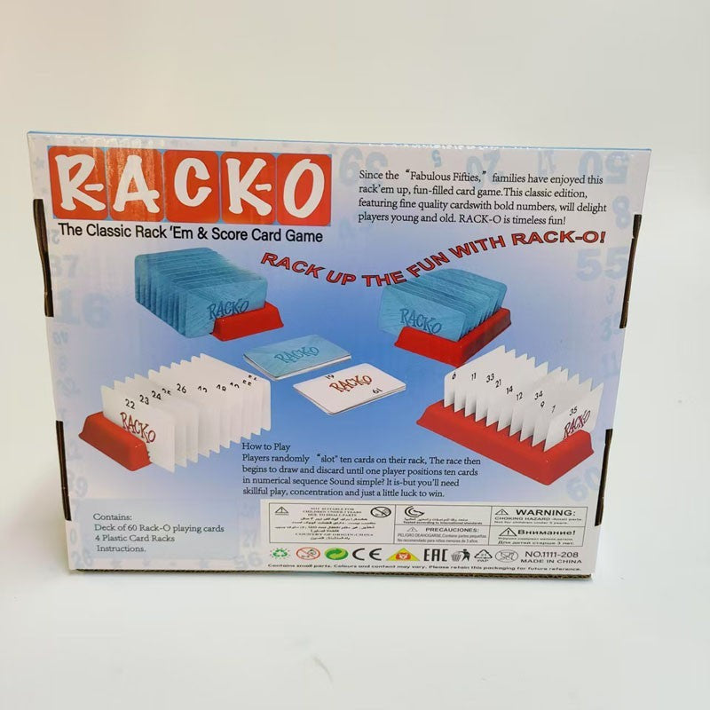 RACK-O Card Game - Family Game Night Kids 8+ & Adults - Retro Classic