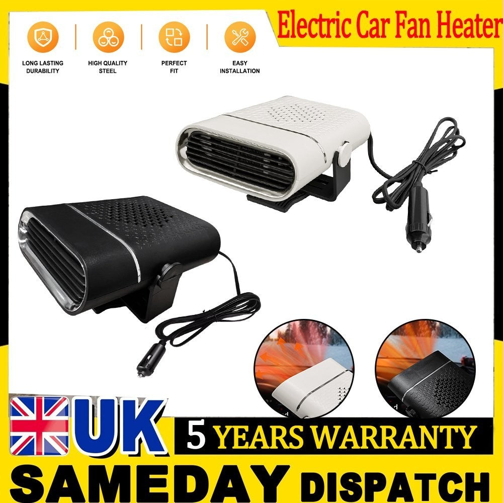 12V 150W Car Heater Fan Portable Plug In 2in1 Heater Cooler Demister Defroster
