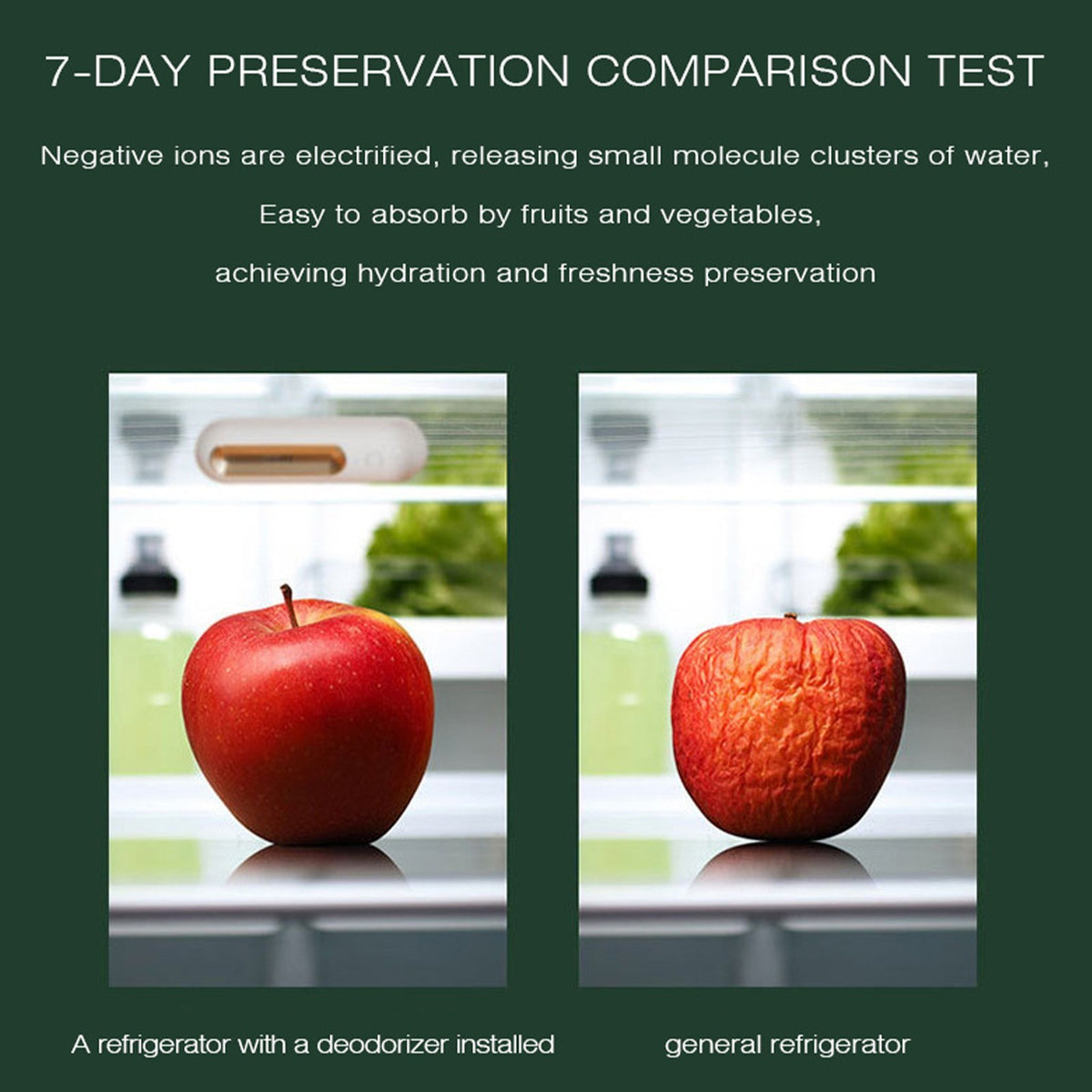 Fridge Deodorizer Odor Eliminator,Rechargeable Odor Eliminator For Fridge