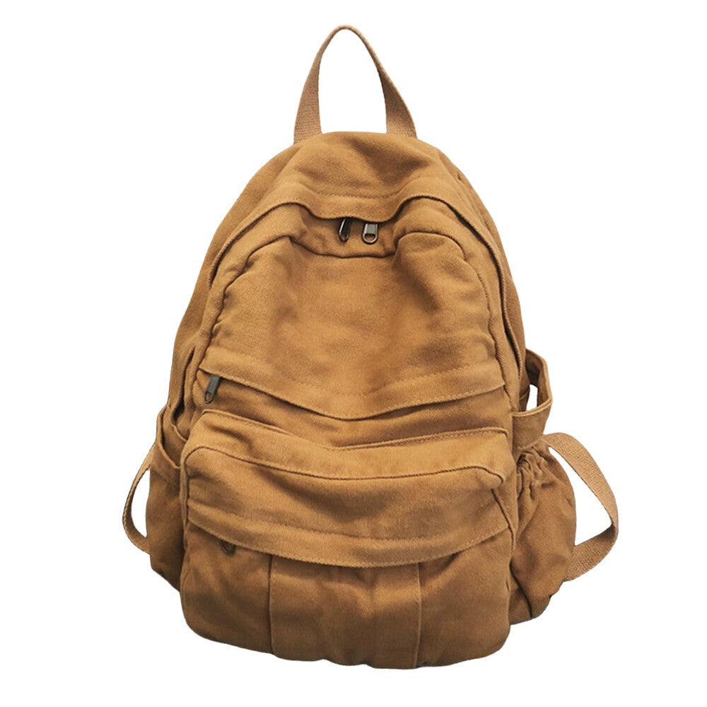 Boys Girls Retro Backpack Rucksack School College Travel Laptop Canvas Bag UK